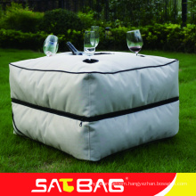 Cool moveable fabric small table bean bag outdoor